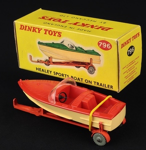 Dinky toys 796 healey sports boat ff490 back