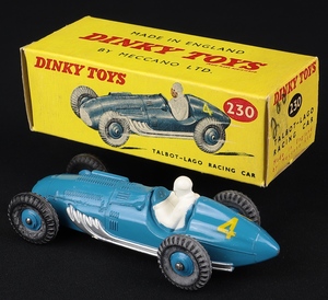 Dinky toys 230 talbot lago racer ff507 back
