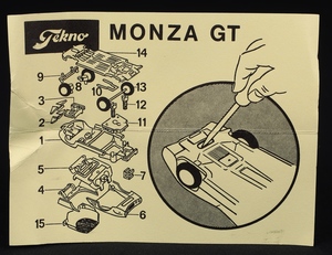 Tekno models 930 monza gt 930 ff525 leaflet