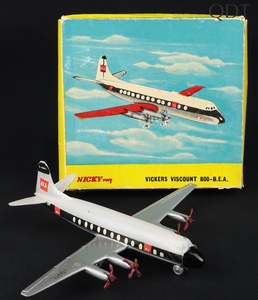 Nicky dinky toys 708 vickers viscount bea ff532 front
