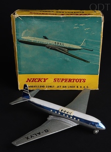Nicky dinky supertoys 999 dehavilland comet jet airliner boac ff564 front