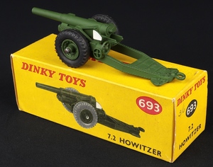 Dinky toys 693 7.2 howitzer ff583 back