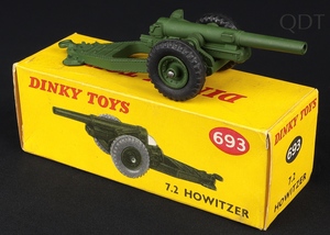 Dinky toys 693 7.2 howitzer ff583 front