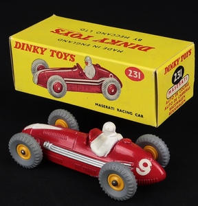 Dinky toys 231 maserati ff620 back