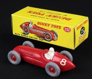 Dinky toys 232 alfa romeo racing car ff664 back