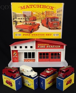 Matchbox gift set g10 fire station ff696 front