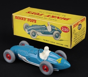 Dinky toys 230 talbot lago racing car ff708 back