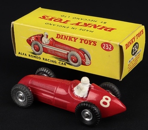 Dinky toys 232 alfa romeo racing car ff709 back