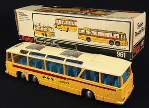 French dinky toys 960 swiss postal bus ff736 back