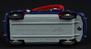 Corgi toys 240 fiat jolly ff742 base