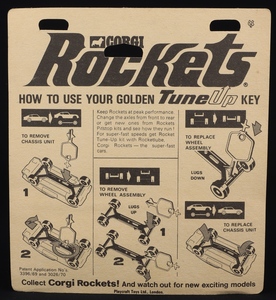 Corgi rockets 909 mercedes c111 ff765 back