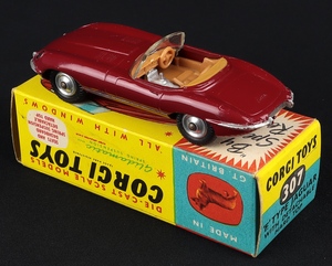 Corgi toys 307 e type jaguar back