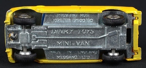 Dinky toys 274 a.a. mini van ff838 base