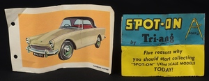 Spot on models 191:1 sunbeam alpine ff940 leaflets