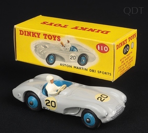 Dinky toys 110 aston martin db3 sports ff978 front