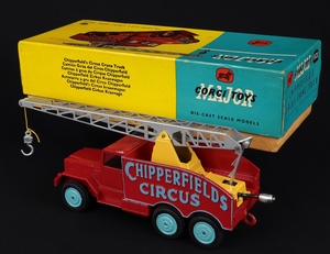 Corgi toys 1121 chipperfields circus crane truck gg40 back