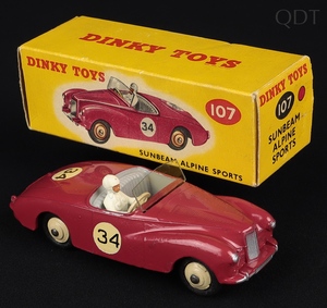 Dinky toys 107 sunbeam alpine sports gg56 front