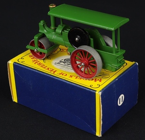 Matchbox models yesteryear 11 aveling porter steam roller gg61 back