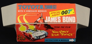 Corgi toys 336 james bond toyota gg99 plinth