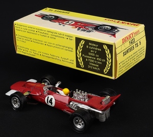 French dinky toys 1433 surtees ts.5 racing car gg211 back