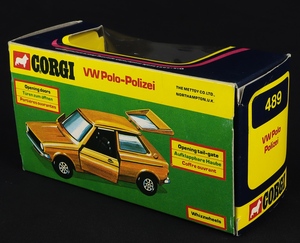 Corgi toys 489 vw polo polizei gg224 back