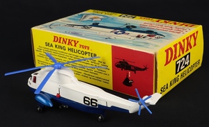 Dinky toys 724 sea king helicoopter gg282 back