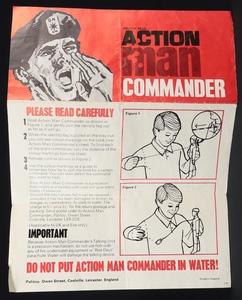 Palitoy action man 34009 commander gg304 leaflet