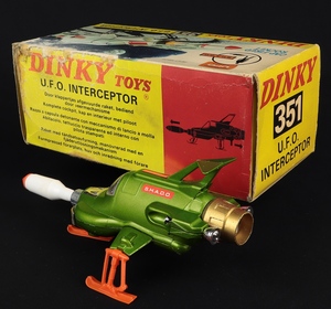 Dinky toys 351 ufo interceptor gg308 back