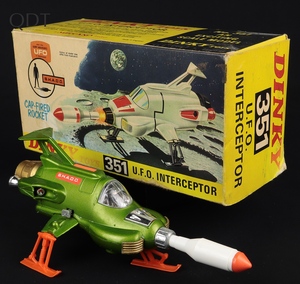 Dinky toys 351 ufo interceptor gg308 front