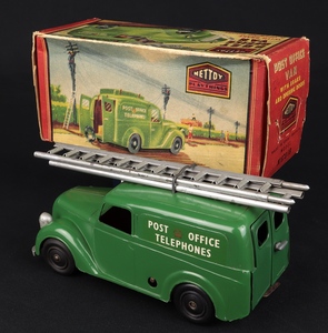 Mettoy corgi 8701b delivery van post office telephones gg378 back