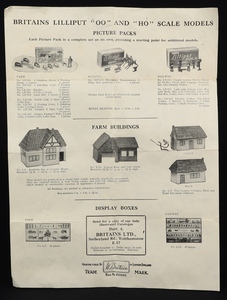 Britains lilliput world models lv:sa set gg380 leaflet