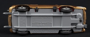 Corgi toys 261 james bond's aston martin db5 gg388 base