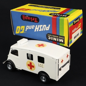 Minic models 75m  push go ambulance gg354 back