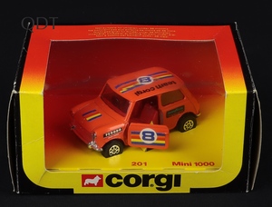 Corgi toys 201 mini 1000 team corgi gg356 front