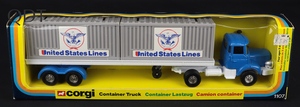 Corgi toys 1107 container truck united states lines gg358 front