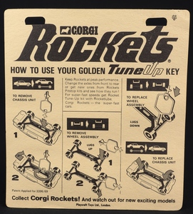 Corgi rockets 903 mercedes 230sl gg457 back