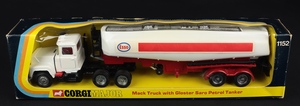 Corgi major 1152 mack truck petrol tanker esso gg461 front