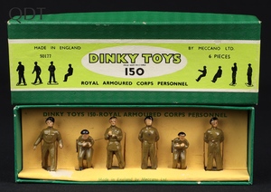 Dinky toys gift set 150 royal armoured corps personnel gg475 front