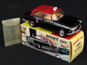 French dinky 1400 taxi radio 404 peugeot gg501 front
