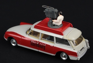 French dinky toys 1404 citroen id19 estate car 'radio tele luxembourg' 'rtl'  1