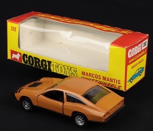 Corgi toys 312 marcos mantis caramel gg541 back