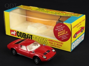 Corgi toys 342 lamborghini miura fighting bull gg572 front