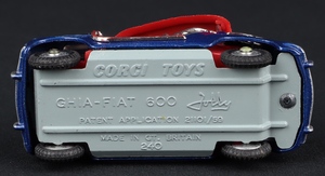 Corgi toys 240 ghia fiat jolly gg574 base