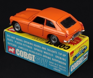 Corgi toys 345 mgc gt competition model gg578 back