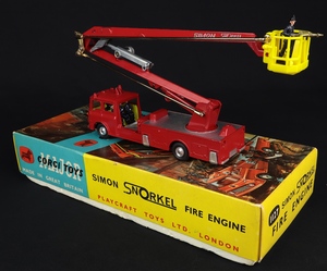 Corgi toys 1127 simon snorkel fire engine gg609 back