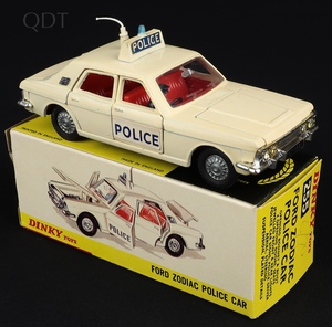 Dinky toys 255 ford zodiac police car gg610 front