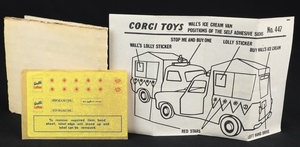 Corgi toys 447 wall's ice cream van gg615 leaflet