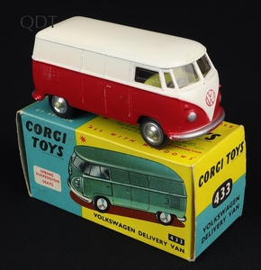 Corgi toys 433 volkswagen delivery van gg623 front