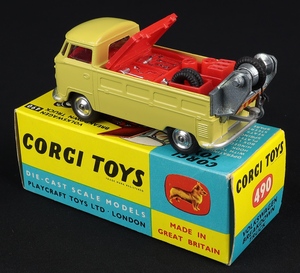 Corgi toys 490 vw breakdown truck gg630 back