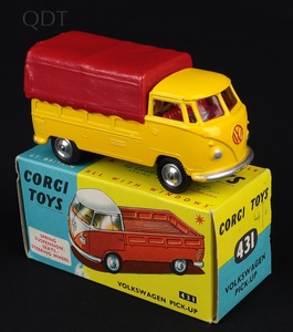 Corgi toys 431 volkswagen pick up gg683 front